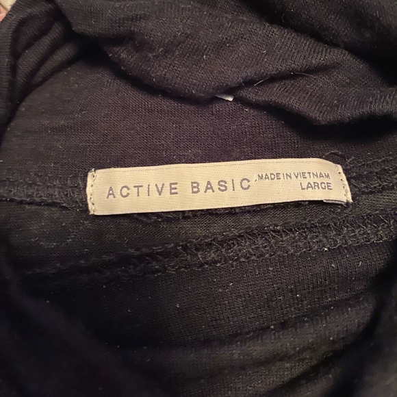 Black Mock Neck Shirt - Picture 2 of 3